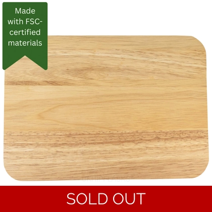 Hevea Chopping Board - Rectangular - Medium - No Groove